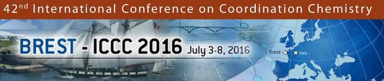 Conférence Internationale sur la Chimie de Coordination: 3-8 juillet 2016