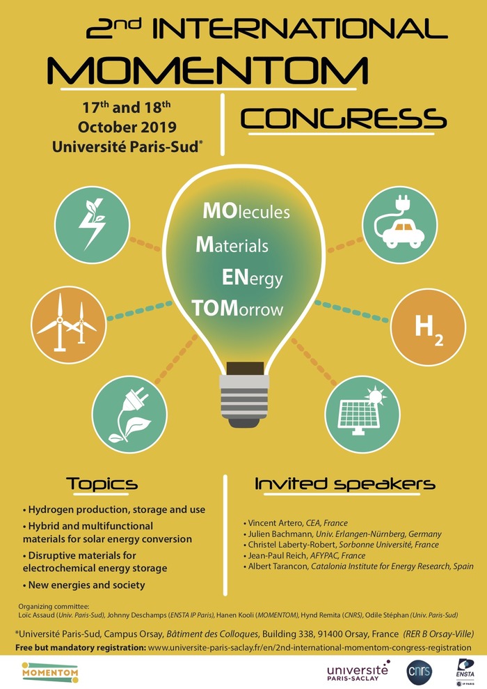 Congrès MOMENTOM, 17-18 octobre 2019